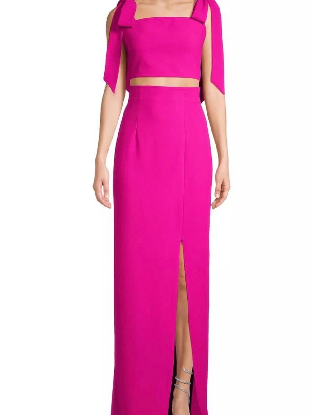 Black Halo Pink Clayton 2 piece gown - Picture 2 of 5